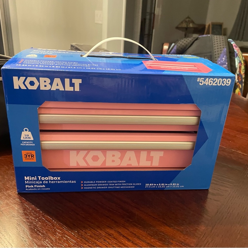 Pink tool box